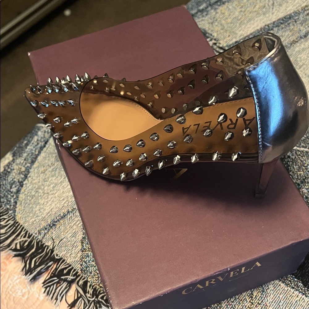 Carvela Metallic Studded Women's Heels